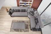 Modern sand gray sectional w/ bed/storage by Casamode additional picture 5