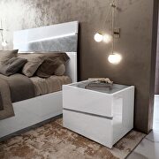 Led headboard modern platform bed in white / marble by Camelgroup Italy additional picture 2