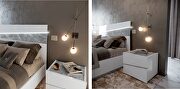 Led headboard modern platform bed in white / marble by Camelgroup Italy additional picture 12