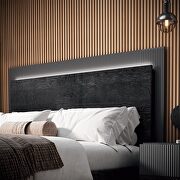 Matte dark gray contemporary bed made in Italy by Camelgroup Italy additional picture 3