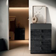 Matte dark gray contemporary chest made in Italy by Camelgroup Italy additional picture 2