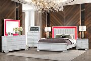 Glam style modern bed w/ headboard led by Cosmos additional picture 2