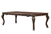 Transitional style dining table in cherry finish wood by Cosmos additional picture 6
