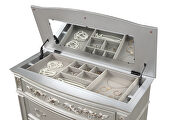Glam mirrored panels chest in silver by Cosmos additional picture 2