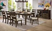 Light walnut transitional dining table by Furniture of America additional picture 2