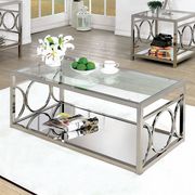 Chrome Contemporary Coffee Table, Chrome by Furniture of America additional picture 2