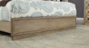 Weathered light oak king bed w/ wood inlays by Furniture of America additional picture 3