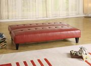 Red bycast leather sofa bed by Acme additional picture 2