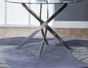 Bravo/Sarah chrome base round glass table by Cramco additional picture 2