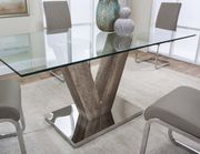 Rectangular glass dining table set by Cramco additional picture 3