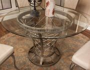 Round bevelled edge glass top 5pcs table set by Cramco additional picture 2