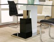 Rectangular black/white base dining table by Cramco additional picture 3