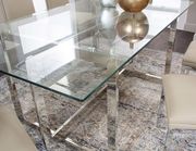 Stainless steel / glass contempory dining set by Cramco additional picture 4