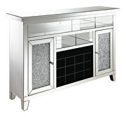 2-door wine cabinet with lighting mirror by Coaster additional picture 6