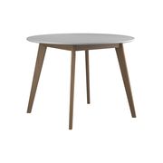 Round white dining table by Coaster additional picture 4