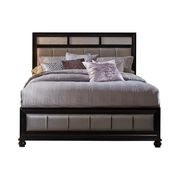 Transitional queen bed in dark glam style additional photo 2 of 1