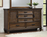 Burnished oak finish queen storage bed additional photo 5 of 19
