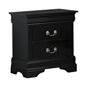 Black two-drawer nightstand by Coaster additional picture 2