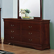 Reddish brown six-drawer dresser by Coaster additional picture 2