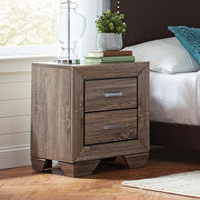 Transitional stylish washed taupe queen storage bed by Coaster additional picture 3
