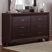 Transitional style dark cocoa queen bed by Coaster additional picture 3