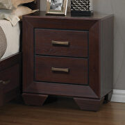 Transitional style dark cocoa queen bed by Coaster additional picture 7