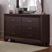 Transitional style dark cocoa queen bed by Coaster additional picture 10
