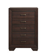Dark cocoa five-drawer chest by Coaster additional picture 6