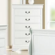 White five-drawer chest by Coaster additional picture 2
