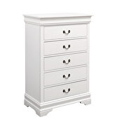 White five-drawer chest by Coaster additional picture 3