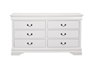 White six-drawer dresser by Coaster additional picture 6