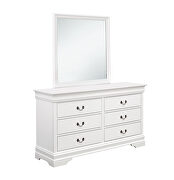 White six-drawer dresser by Coaster additional picture 7