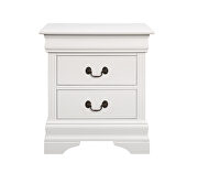 White two-drawer nightstand by Coaster additional picture 4