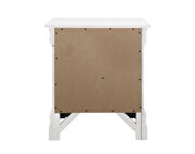 White two-drawer nightstand by Coaster additional picture 5