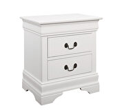White two-drawer nightstand by Coaster additional picture 7