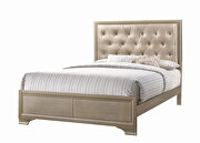 Transitional champagne eastern king bed by Coaster additional picture 2