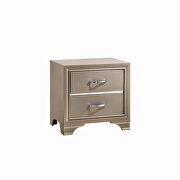 Transitional champagne nightstand by Coaster additional picture 2