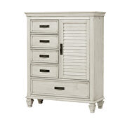 Antique white chest w 5 drawers by Coaster additional picture 2