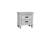 Antique white two-drawer nightstand with tray by Coaster additional picture 2