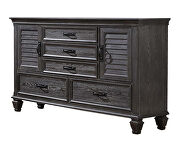 Weathered sage finish queen storage bed additional photo 4 of 11