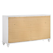 White finish dresser in glam style w crystal handles by Coaster additional picture 2