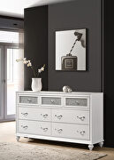 White finish dresser in glam style w crystal handles by Coaster additional picture 10