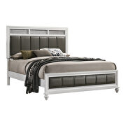 White finish glam style king bed by Coaster additional picture 2