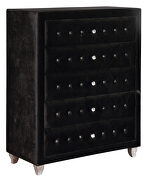 Contemporary black and metallic chest by Coaster additional picture 2
