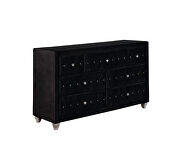 Contemporary black and metallic dresser by Coaster additional picture 5