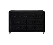 Contemporary black and metallic dresser by Coaster additional picture 6