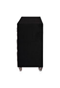 Contemporary black and metallic dresser by Coaster additional picture 7