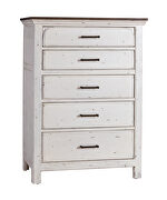Traditional rustic latte and vintage white chest additional photo 5 of 6