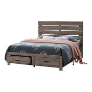 Barrel oak queen storage bed by Coaster additional picture 2