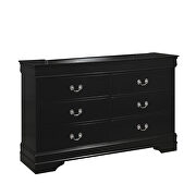 Black finish dresser in casual style additional photo 2 of 2